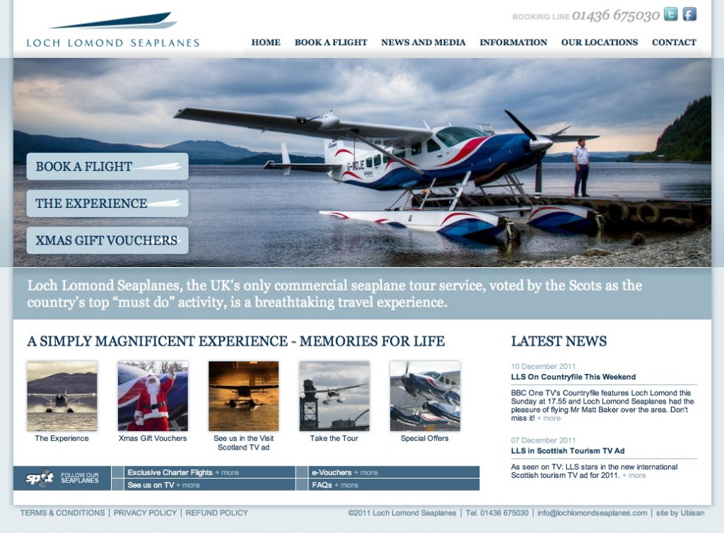 Loch Lomond Seaplanes New Website loch lomond seaplanes